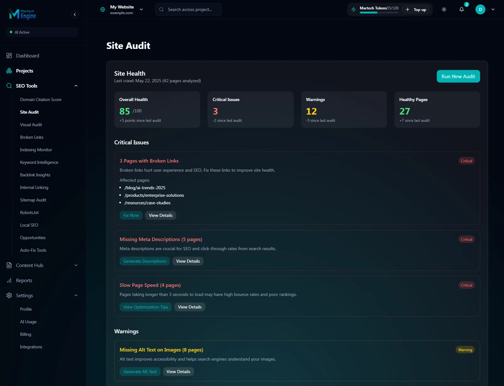 Analytics performance visualization representing continuous optimization and insights